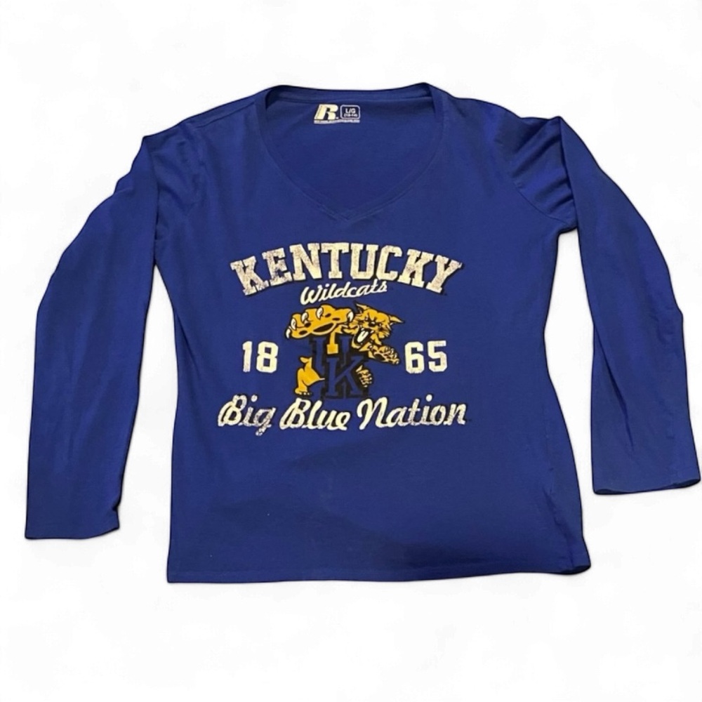 Kentucky Wildcats Women’s Vintage V-Neck Long Sleeve Tee